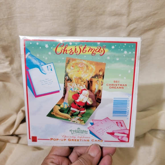 Vintage Christmas 3D Pop Up Greeting Card New In Package - Picture 2 of 2